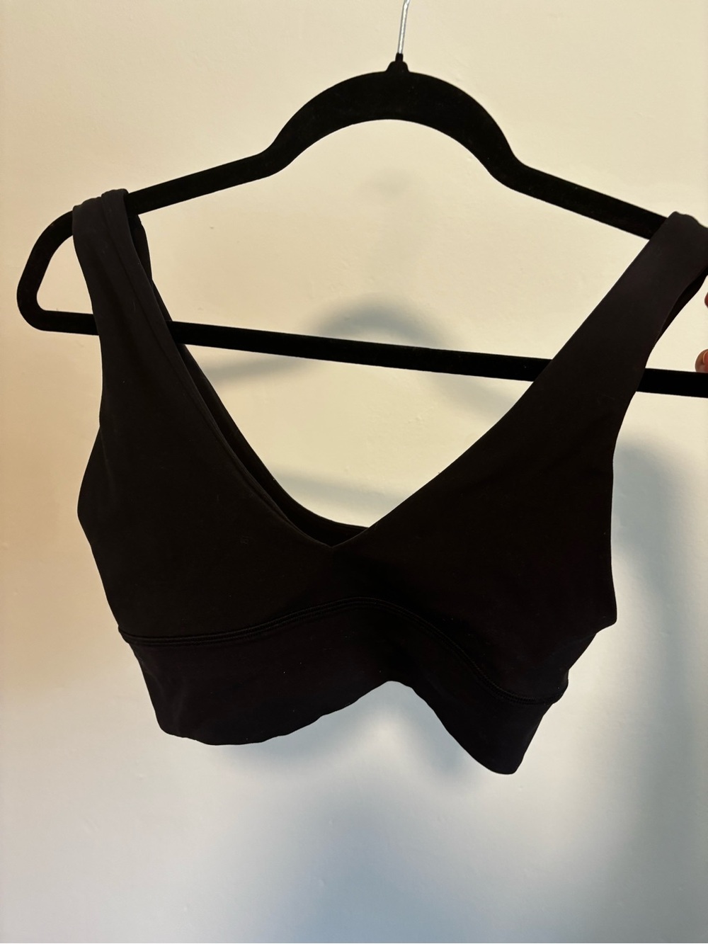 lululemon athletica Black V-Neck A/B cup